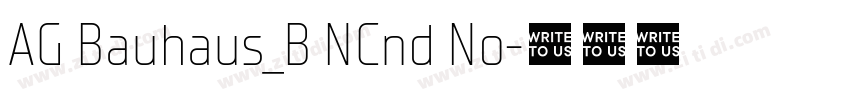 AG Bauhaus_B NCnd No字体转换